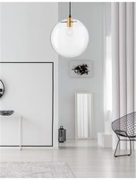 Koule - NV 9416930 Závěsné svítidlo MIRALE zlatý kov čiré sklo a černý PVC kabel E27 1x12W 230V IP20 bez žárovky - NOVA LUCE
