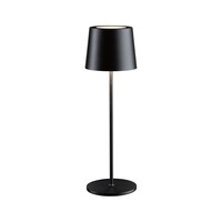 Stolní lampy dekorační - P 76996 Nabíjecí bateriové svítidlo Gilo IP44 2700K černá mat - PAULMANN