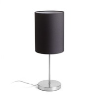 Stolní lampy dekorační - RED R14062 NYC/RON 15/20 stolní Polycotton černá/nikl 230V E27 7W - RED - DESIGN RENDL
