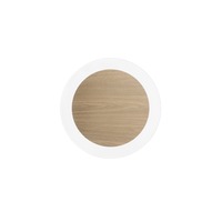 Kruhová - FAN LED-SAMSARA-WD Stropní svítidlo LED SAMSARA černá/dřevo 35 W 5300 lm CCT 40x4,2 cm - FANEUROPE