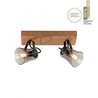 Bodová - LD 11448-79 GREEN LANG LED stropní svítidlo 2 ramenné přírodní dřevo dub nastavitelné - LEUCHTEN DIREKT / JUST LIGHT