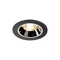 Kruhová - LA 1003774 NUMINOS® DL S vnitřní LED zápustné stropní svítidlo černá/chrom 2700 K 40° včetně listových pružin - BIG WHITE (SLV)