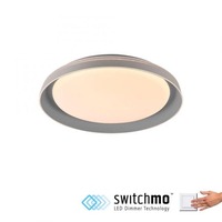 Kruhová - LD 14368-15 SATI LED stropní svítidlo šedá průměr 43cm paměťová funkce krokově stmívatelné 3000K - JUST LIGHT