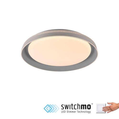 Kruhová - LD 14368-15 SATI LED stropní svítidlo šedá průměr 43cm paměťová funkce krokově stmívatelné 3000K - JUST LIGHT - foto 1