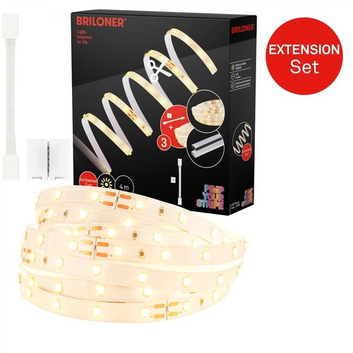 Pracovní osvětlení - BRI 2156224 Pimp Your Stripe prodlužovací sada LED Strip 4m, teplá bílá, zkratitelná, On/Off - BRILONER - foto 1
