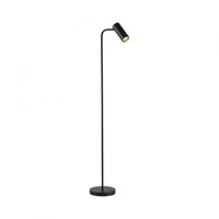 Stojací lampy - LD 11345-18 Kolekce Schöner Wohnen LED stojací svítidlo RIK, černá, otočné a nastavitelné, šňůrový vypínač, 3000K - JUST LIGHT