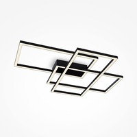 Hranatá - M MOD016CL-L80BK Stropní svítidlo Rida 78W nastavitelná bílá 2900lm černý hliník - MAYTONI