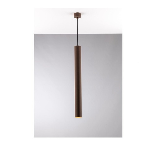 Dekorativní - FAN I-FLUKE-S BRO Závěsné svítidlo Fluke, kruhové, corten, 1 x GU10, 5,5 x 6 x 200 cm - FANEUROPE - foto 1