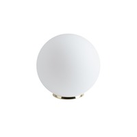 Stolní lampy dekorační - OS BIA50541 BIANCA 3 stolní skleněná lampa mosaz leštěná / bílá IP40 60W E27 (původní kód OS 50541) - OSMONT