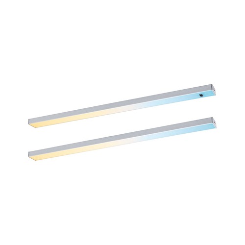 Přisazená - P 98609 LED podskříňkové svítidlo Inline 2ks startovací sada 2x4W 350x26mm 24V matný chrom - PAULMANN - foto 1