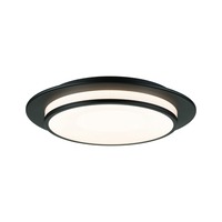 Kruhová - P 96785 LED stropní svítidlo 3-krokové-stmívatelné Egron 2700K 230V 16W stmívatelné černá mat - PAULMANN