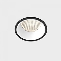 Kruhová - KHL K51100.02.RF.BK-WH.38.ST.8.40.DA VERSUS zapuštěné svítidlo s rámečkem černá-bílá 10 W 4000K DALI - KOHL-Lighting