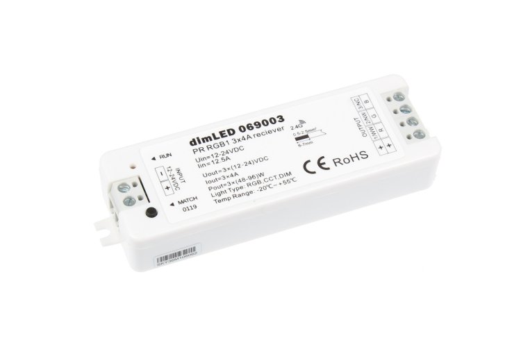 Ovladače, řídící jednotky - Přijímač dimLED PR RGB1 3v1 - foto 1
