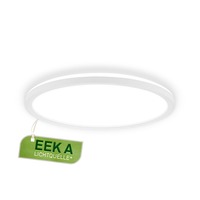 Kruhová - BRILO 7546016 Tava A LED stropní svítidlo, třída A, přímé a nepřímé osvětlení, 50.000h, kruhové 29 cm, bílé - BRILO