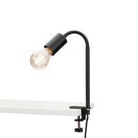 Stolní lampy s klipem - BRI 2600-015 Svítidlo se svorkou pr. 1x E27 10W černá - BRILONER