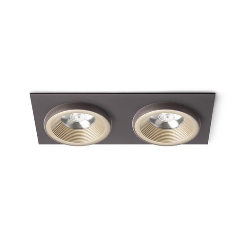 Hranatá - RED R13256 SHARM SQ II zápustná perleťová zlatá/hnědá 230V LED 2x10W 24° 3000K - RED - DESIGN RENDL - foto 1