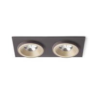 Hranatá - RED R13256 SHARM SQ II zápustná perleťová zlatá/hnědá 230V LED 2x10W 24° 3000K - RED - DESIGN RENDL
