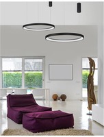 Kruhová - NV 9853686 Závěsné svítidlo PERTINO černý hliník a akryl LED 60W 230V 3000K IP20 stmívatelné - NOVA LUCE
