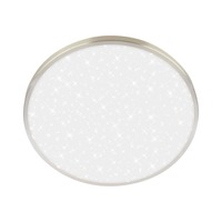 Kruhová - BRILO 3904012 BRILONER Competo stropní svítidlo pr.33 cm - 22W, 2400lm, LED, neutrální bílá, matný nikl 3904012