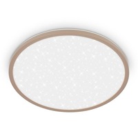 Kruhová - BRILO 7654011 Slim svítidlo LED panel pr.37,5 cm - 22W, 3000lm, hvězdné nebe, neutrální bílá, béžová - BRILO