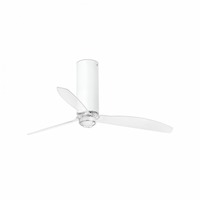 Ventilátory - FARO 32033-9 TUBE FAN M LED, bílá/transparentní, stropní LED ventilátor s DC motorem - FARO