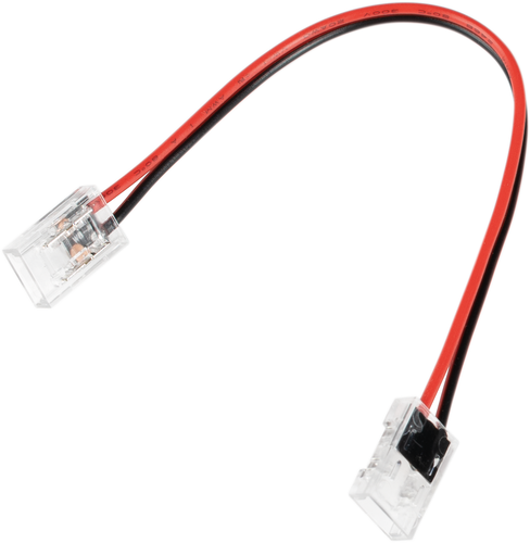 Spotřební materiál a příslušenství - Dva koncové konektory s drátem 8mm pro COB Strip - foto 1