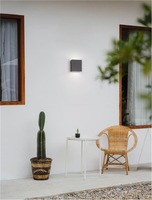 Nástěnná - NV 9492650 Venkovní nástěnné svítidlo PARRIS antracitový hliník a čiré sklo LED 10.4W 3000K 220-240V 266st. IP65 světlo nahoru a dolů - NOVA LUCE