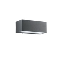 Nástěnná - FAN LED-W-TWIN-M ANT Venkovní nástěnné svítidlo LED TWIN antracit hliník 18W 2150lm CCT IP54 8,5x22x10,3 cm - FANEUROPE