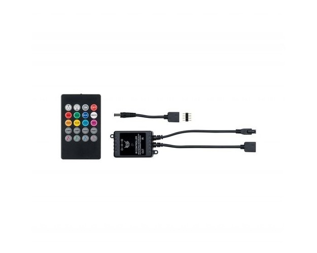 Ovladače pro vícebarevné LED pásky, RGB, RGBW - P 70917 YourLED RGB zvukový senzor max. 60W černá - PAULMANN - foto 1