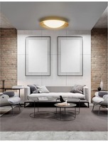 Kruhová - NV 9053821 Stropní svítidlo ZANO kov a akrylový difuzor bílá zvenku plátkované zlato uvnitř LED 28W 230V 3000K IP20 stmívatelné - NOVA LUCE