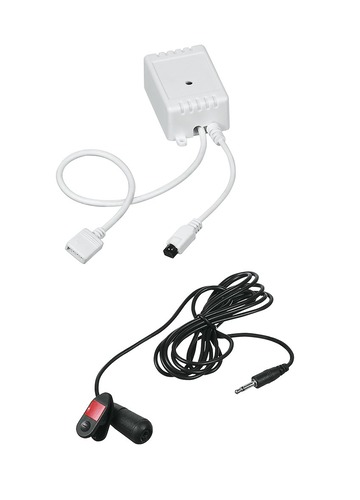 Ovladače pro vícebarevné LED pásky, RGB, RGBW - FAN STRIP-SOUND Dálkový ovladač a řídící jednotka RGB 12 V pro LED pásek s ovládáním hudbou - FANEUROPE - foto 1