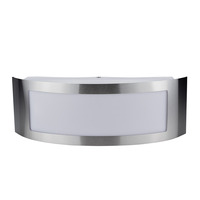 LED nástěnné svítidla - Nástěnné svítidlo z nerezové oceli 1xE27