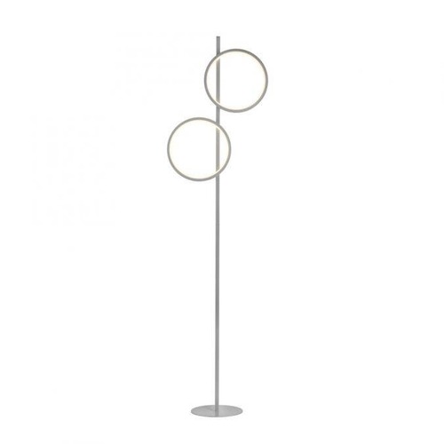 Stojací lampy - LD 15396-21 MINI RITUS LED stojací svítidlo stříbrné lampa na čtení s nožním vypínačem jednoduchý design 3000K - JUST LIGHT - foto 1