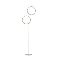 Stojací lampy - LD 15396-21 MINI RITUS LED stojací svítidlo stříbrné lampa na čtení s nožním vypínačem jednoduchý design 3000K - JUST LIGHT