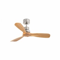 Ventilátory - FARO 33509DC MINI LANTAU S, nikl/borovice, stropní ventilátor s DC motorem - FARO