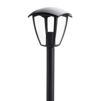 LED zahradní světla - Trávníková lampa 60cm Matt Black 1xE27