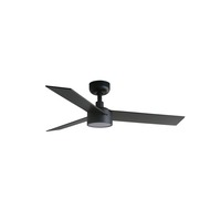 Ventilátory - FARO 34296-1TW RUDDER S LED stropní ventilátor, černá/ořech - FARO