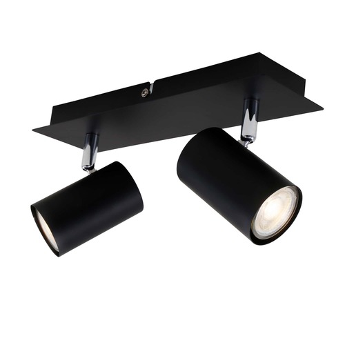 Bodová - BRILO 2857-025 Bodové svítidlo 29 cm 2xGU10 40W černá - BRILO - foto 1