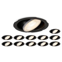 Kruhová - LA 1008066 Sada sestávající z 12 x UNIVERSAL DOWNLIGHT PHASE IP20 38° bez krytu. - BIG WHITE (SLV)