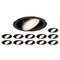 Kruhová - LA 1008066 Sada sestávající z 12 x UNIVERSAL DOWNLIGHT PHASE IP20 38° bez krytu. - BIG WHITE (SLV)