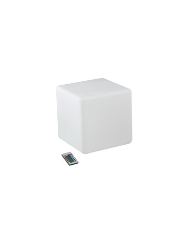 Dekorační - FAN I-GECO-CUBO-E-L40 Venkovní svítidlo Geco, bílé, 1 x E27, IP65, 40 x 40 x 40 cm, kabel 250 cm - FANEUROPE - foto 1