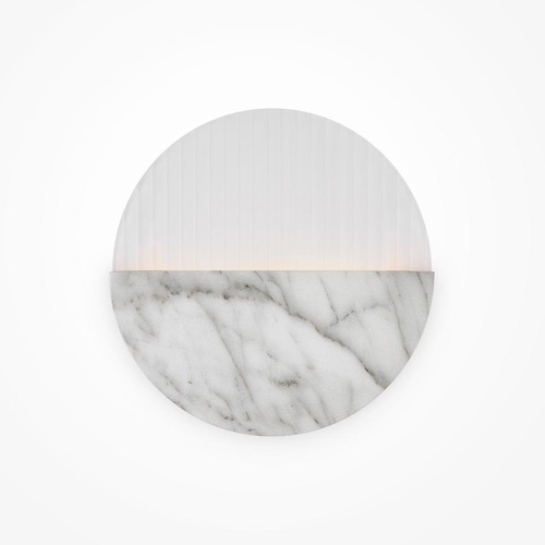 Dekorativní - M MOD320WL-L13MR3K1 Nástěnné svítidlo Jupiter 3000K 6W teplá bílá bronz kov/sklo mramorový design - MAYTONI - foto 1