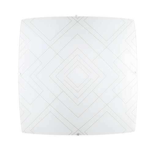 Hranatá - FAN I-VECTOR-PL40 Stropní svítidlo VECTOR bílá/šedá, 3xE27, 40 x 40 x 10 cm - FANEUROPE - foto 1