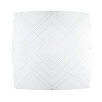 Hranatá - FAN I-VECTOR-PL40 Stropní svítidlo VECTOR bílá/šedá, 3xE27, 40 x 40 x 10 cm - FANEUROPE