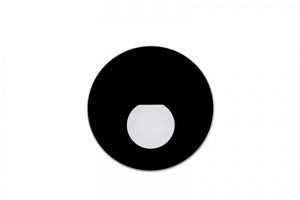 Stínidla, kryty, clony - IMPR 931039 Deko-Light příslušenství - kryt kulaté sklo pro Alwaid Pro, polokruhový kužel světla, černá - LIGHT IMPRESSIONS