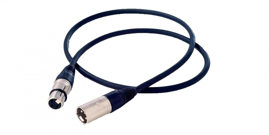 Příslušenství - IMPR 819070 XLR kabel 3-pólový Male/Female Neutrik černý 5m - LIGHT IMPRESSIONS - foto 1