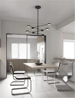 Dekorativní - NV 9080122 Závěsné svítidlo NORDIK černé železo a akryl LED 48W 3000K L103 H65 stmívatelné - NOVA LUCE