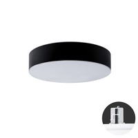Koupelnová - OS ERI52181 ERIS CV4 stropní/nástěnné skleněné polovestavné svítidlo bílá / černá IP44 3x25W E27 - OSMONT