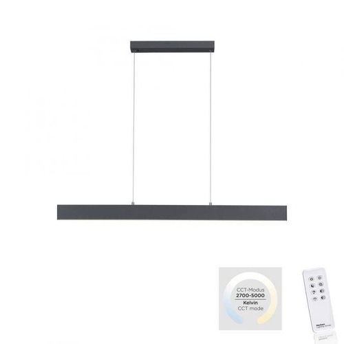 Podélná - LD 11548-13 NILA LED závěsné svítidlo v barvě antracitu, lineární design s nastavitelnou výškou a barvou světla 2700-5000K - LEUCHTEN DIREKT / JUST LIGHT - foto 1