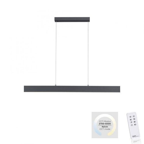 Podélná - LD 11548-13 NILA LED závěsné svítidlo v barvě antracitu, lineární design s nastavitelnou výškou a barvou světla 2700-5000K - LEUCHTEN DIREKT / JUST LIGHT - foto 1